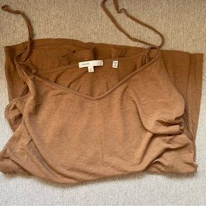 Vince Tan Spaghetti Strap Tank